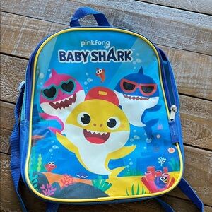 Pinkfong Baby Shark Kids Backpack - Bright Blue & Yellow small toddler backpack